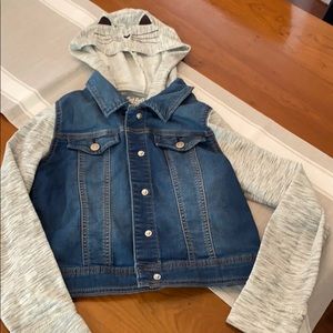 Girls cat hoodie Sz 10/12